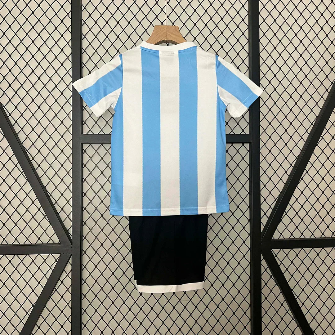 1986 Retro Argentina Local Kit Talla Niño