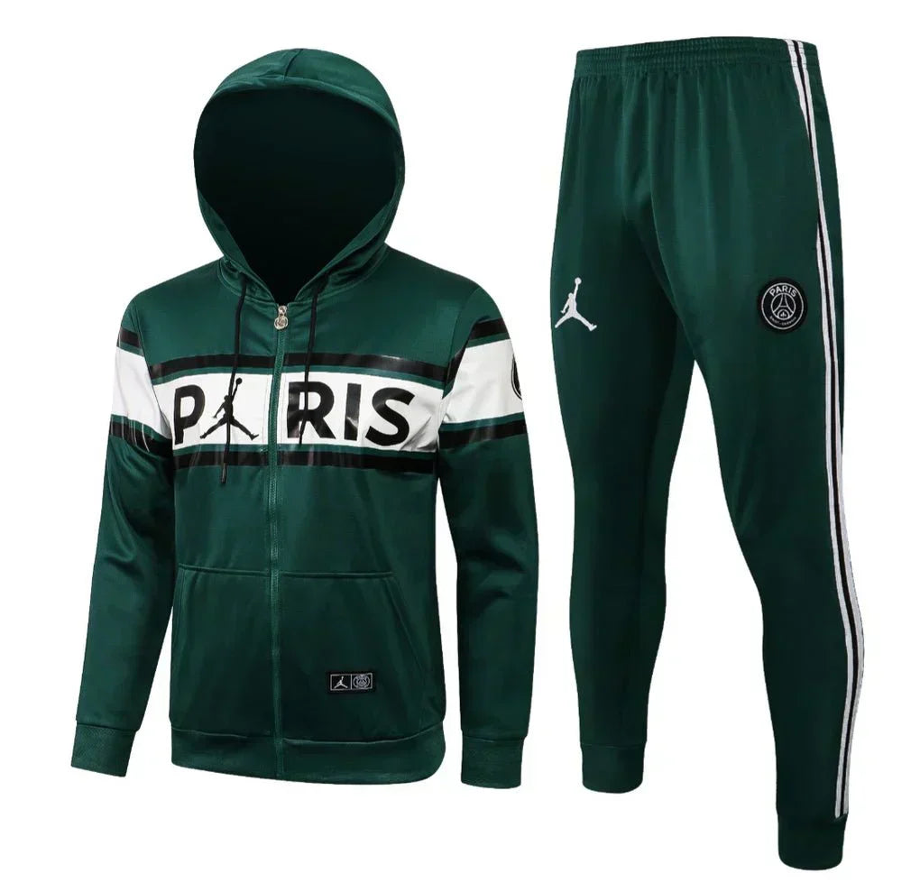 PSG Dark Green and White Chándal